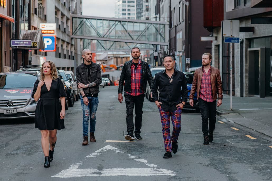 Hands Off band playing live covers set at Auckland venue